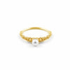 Grain Thin Pearl Ring Gold By Ayaka Nishi