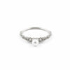 Grain Thin Pearl Ring Silver By Ayaka Nishi