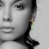 Honey Bee Chrysoprase Earring