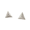 Melange Pyramid Earring Silver by Ayaka Nishi