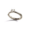 18K Gold Melange Herkimer Diamond Ring