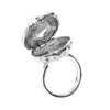 Sea Urchin Open Ring Antique Silver by Ayaka Nishi