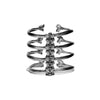 Ozdized Silver 4 Ribe Spine Bracelet by Ayaka Nishi