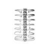Silver 7 Ribs Spine Bracelet by Ayaka Nishi