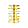 Gold 7 Ribs Spine Bracelet by Ayaka Nishi