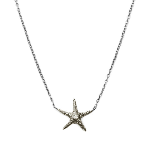 925 Sterling Starfish Pendant, Silver Blue Opal sea star, Sea life starfish  Jewelry gift for her, Fast Free Shipping, Rhodium - Jewelry Network Inc
